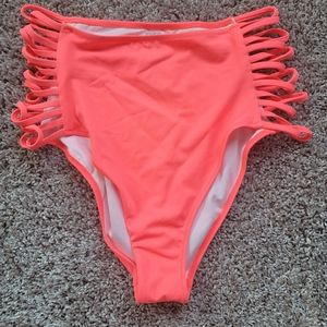 Pink Victoria's Secret High Waisted Bikini Bottom
